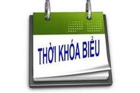 Thời khoá biểu số 9